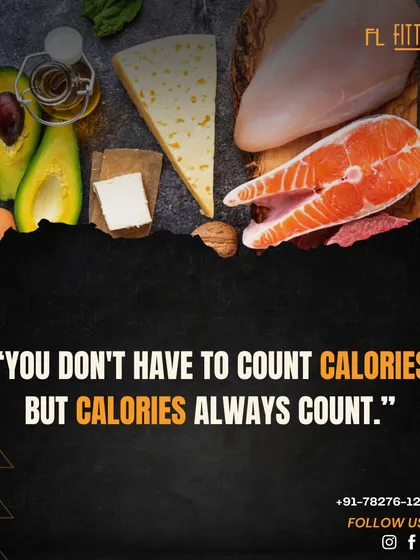 This quote is at the heart of our nutritional philosophy. While you don't have to count every single calorie forever, you must be aware that they always count. We teach you mindful eating strategies to manage your intake effectively.
