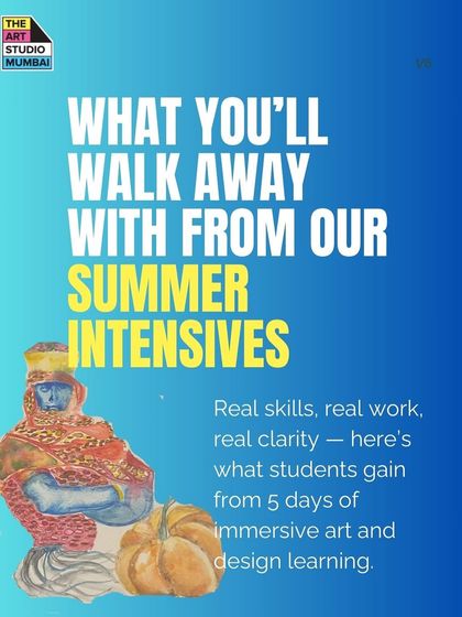 What will you walk away with from our Summer Intensives? Real skills, real work, and real clarity. This graphic outlines the tangible outcomes students gain from our immersive art and design learning programs.
