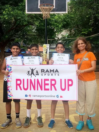 The runner-up boys' team from the Rama Sports tournament. We believe in recognizing the effort of every team that competes.