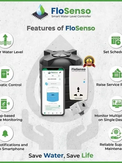 Here are all the features that make FloSenso India's smartest water level controller. From monitoring water levels and automatic control to setting schedules and receiving alerts on your phone, we put complete control in your hands. It's a one-stop solution for smart water management.