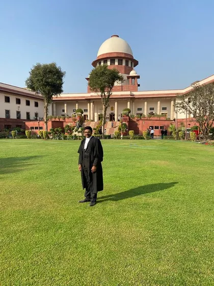 At the Supreme Court of India in Delhi. I handle litigation services and representation at the highest level, building cases from the ground up or managing appeals to ensure justice is served.