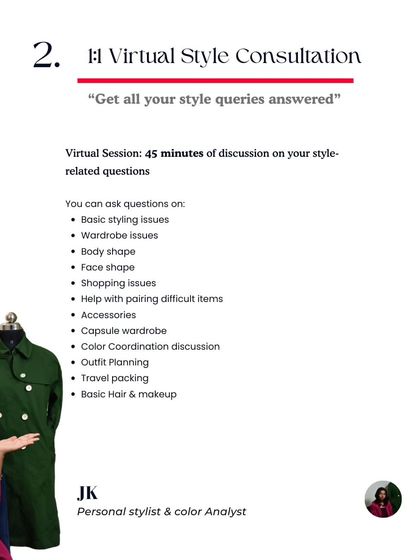 Jaya Kumari - Personal Styling & Wardrobe Consulting How We Can Work Together photo 5