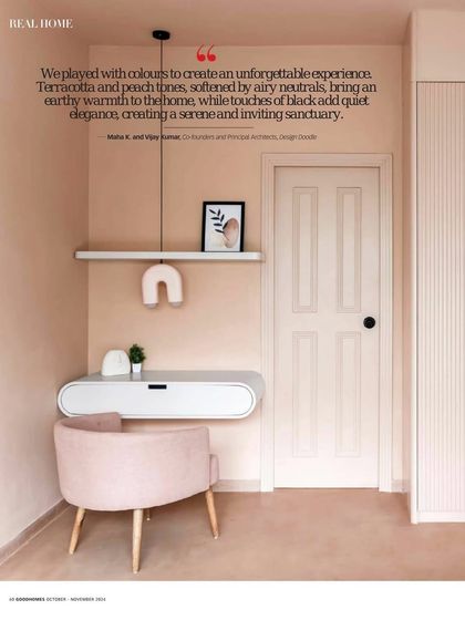 Our Goa project was featured in Goodhomes magazine, where we discussed our use of curves inspired by Goa's waves.