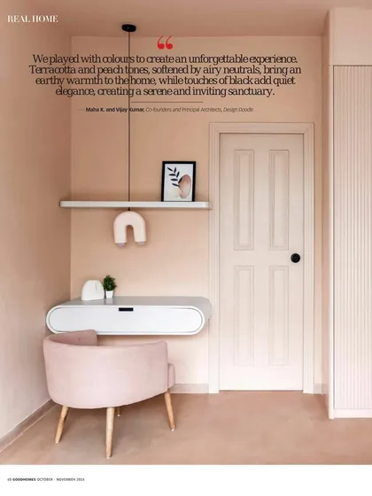 Our Goa project was featured in Goodhomes magazine, where we discussed our use of curves inspired by Goa's waves.