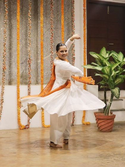 A Kathak dancer performs at our Platform Performances event.