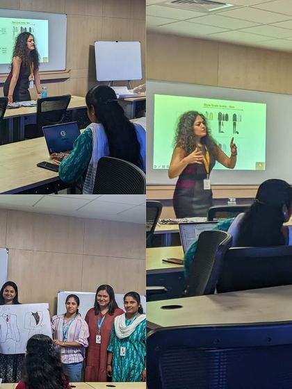 This collage captures moments from an Image Consulting session with a global software organization. We covered personalized wardrobe advice, grooming tips, and communication strategies to enhance the team's overall professional presence.