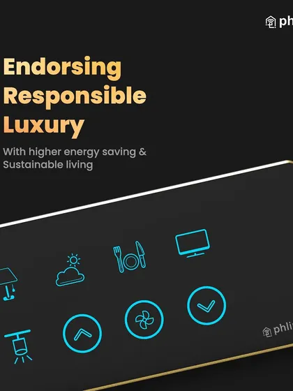 My smart switches endorse responsible luxury by promoting higher energy savings. The custom icons ensure you only use the devices you need, contributing to a more sustainable and efficient home.