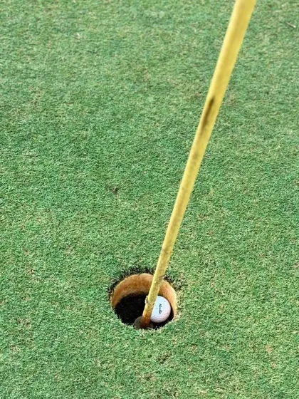 The ultimate feeling in golf, a hole-in-one. We celebrate every achievement here, and this shot commemorates our academy member Yogesh Bhattarai's incredible ace on our par-3 first hole.