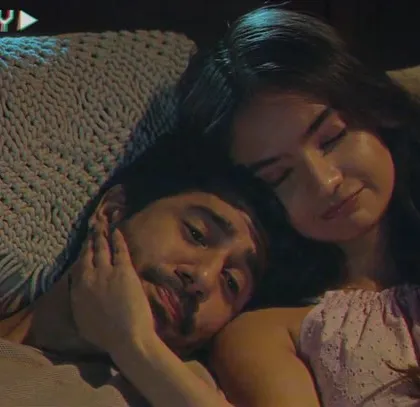A quiet, tender moment from the Valentine's Day film. The styling for the actors was kept soft and understated to let their emotional connection be the focus of the scene.