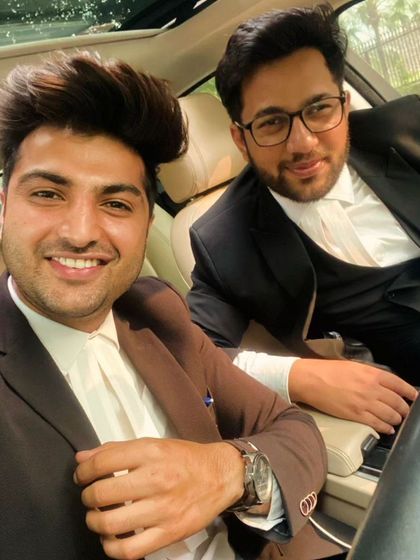 In the car with a colleague after a court appearance. We are constantly discussing and strategizing, even on the move.