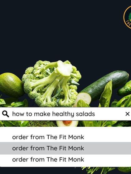 Instead of searching "how to make healthy salads," just order from The Fit Monk. I take care of the prep so you can enjoy delicious, nutritious meals without the hassle.