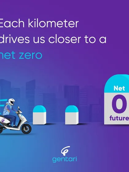Every kilometer driven in an electric vehicle is a step towards a net-zero future. This visual represents our belief that the collective action of switching to EVs, from scooters to cars, is essential for achieving long-term national sustainability targets.