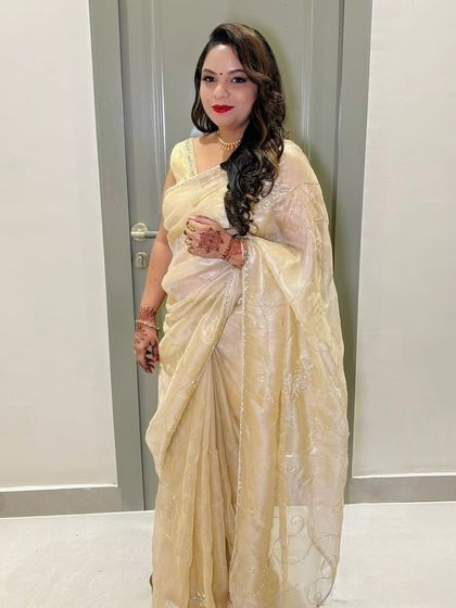 A close-up of the client, looking at the camera.