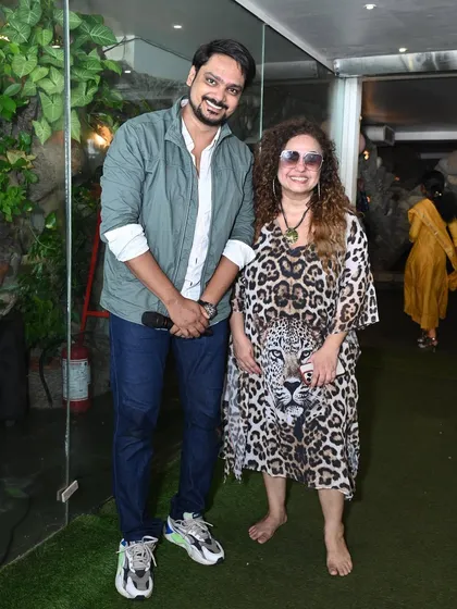With Vandana Sajnani, who trusted me to host her son's birthday party. It's an honor to be chosen for such personal family events.