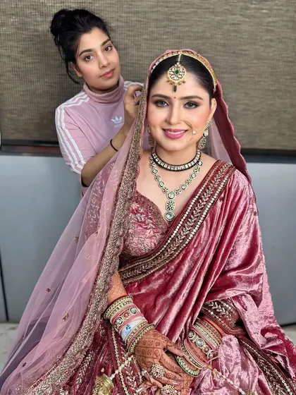 A final shot with me and the bride, who looks absolutely stunning and happy with her look.