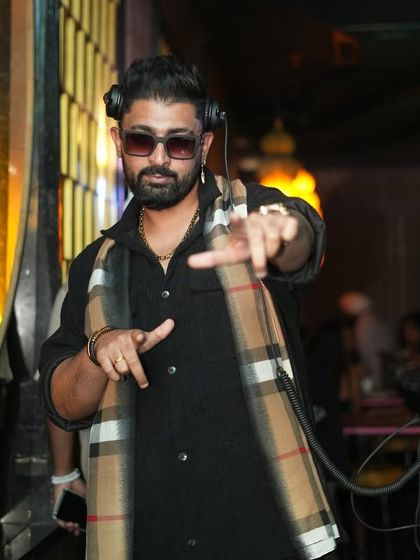 Pointing to the crowd, making a connection. It's all about the interaction.