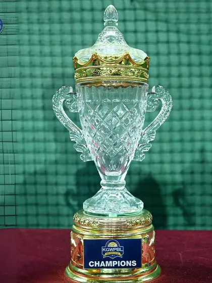 The magnificent crystal trophy for our women's pickleball champions. We believe in awarding high-quality trophies that reflect the prestige of the achievement.