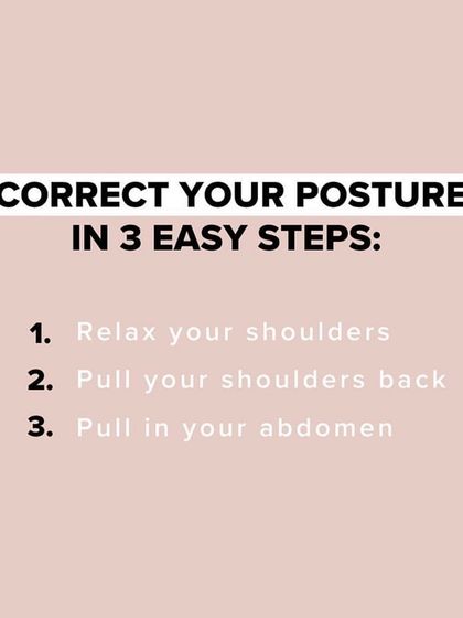 Correct your posture in three easy steps. This is a simple cue I use with clients that you can practice throughout your day.