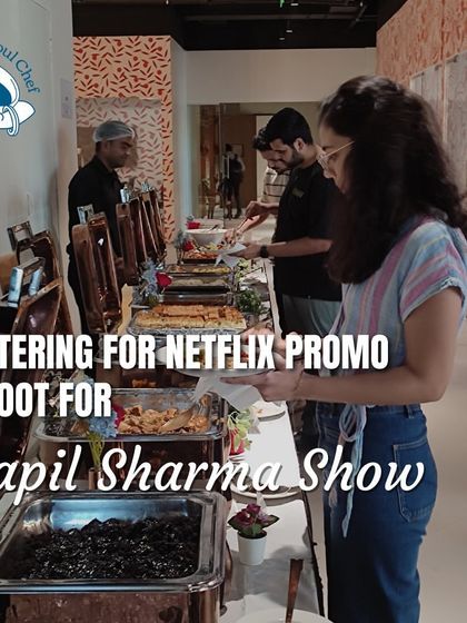 It was an honor to cater the promo shoot for The Kapil Sharma Show on Netflix. This buffet setup shows the variety I provide for all-day shoots, ensuring the cast and crew are well-fed with delicious and energizing meals, from breakfast to lunch.