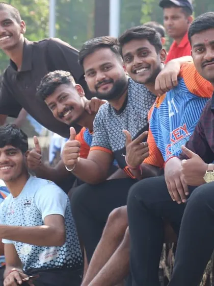 Our players relaxing on the sidelines during a tournament. These events provide great competitive exposure and strengthen our hockey family.