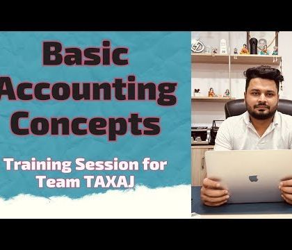 A thumbnail for a training session on basic accounting and bookkeeping concepts, including the golden rules of accounting.