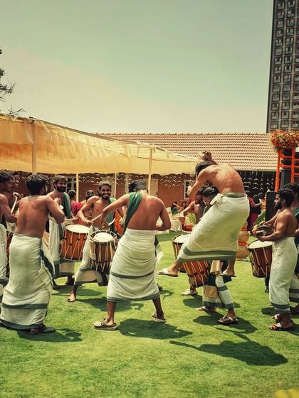 Pure passion unleashed at an outdoor wedding celebration. Our dynamic movements and powerful rhythms are perfect for open-air venues.