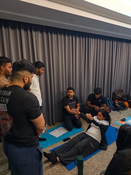 This is where your journey to becoming an expert instructor begins. In my Mat Teacher Training course, you get hands-on practice from day one, learning to cue, assist, and lead with confidence in a small group setting.