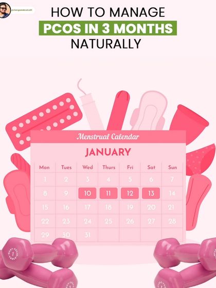 You can manage PCOS naturally in as little as three months by committing to consistent, healthy habits. This menstrual calendar visualizes the start of your journey.