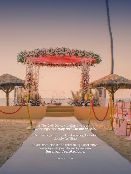 We're hiring! This is your sign to join our team if you thrive on purpose, people, and pressure. We are looking for passionate individuals across design, client servicing, planning, and more to help us create weddings that truly feel like the couple.