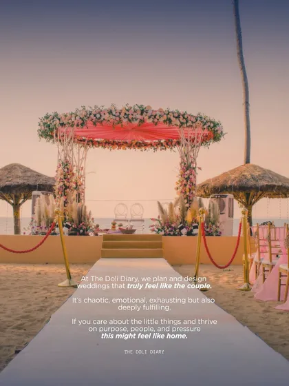 We're hiring! This is your sign to join our team if you thrive on purpose, people, and pressure. We are looking for passionate individuals across design, client servicing, planning, and more to help us create weddings that truly feel like the couple.