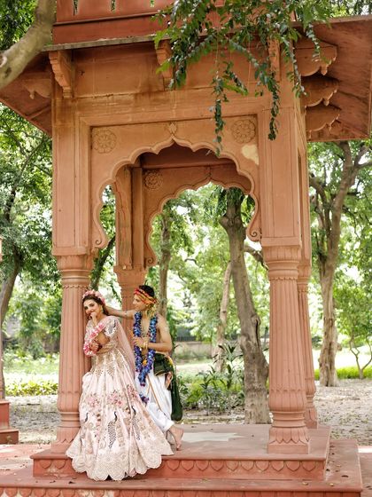 A beautiful composition from our themed shoot. The makeup is designed to look flawless in natural light.