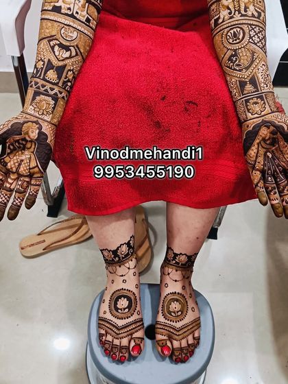 Vinod Mehandi Art - Bridal Mehendi Storytelling & Portrait Mehendi photo 32