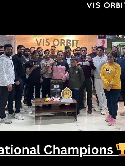 The full team celebrating our status as National Champions.