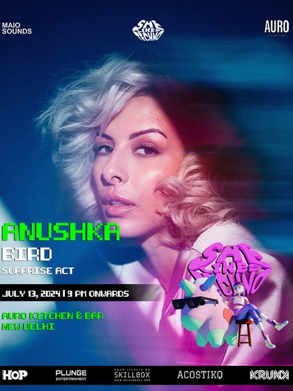 My feature on the 'She Likes Techno' poster. The retro, arcade theme of this party was super fun.