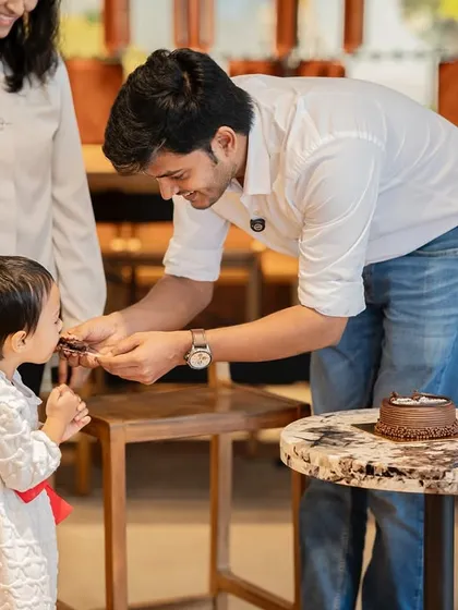 It's the small, unscripted moments that make an event truly special. Here, author Rameshwar Jaiswal shares a piece of his book launch celebration cake, turning a professional event into a heartfelt memory.