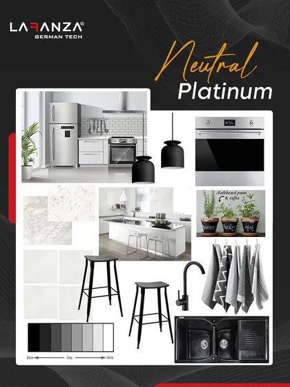 My Neutral Platinum mood board is a collection of premium picks for the modern Indian kitchen. It's where function meets form in every frame.