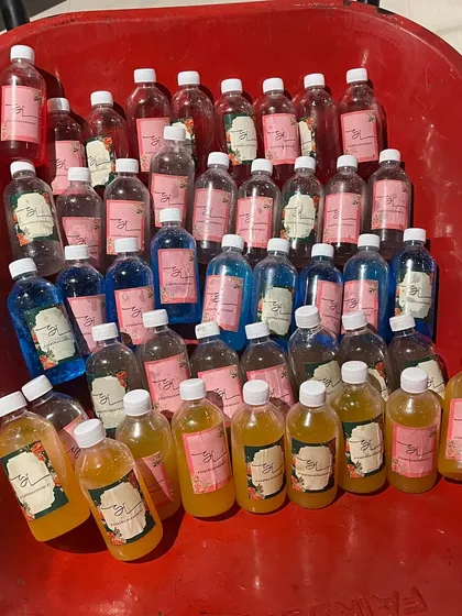 Give your guests a piece of the party to take home. I create batches of pre-mixed, bottled cocktails with custom labels, which make for perfect wedding favors or welcome gifts.