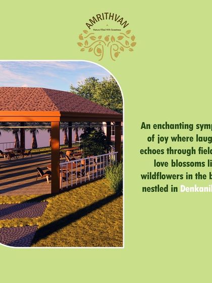 Welcome to Amrithvan, an enchanting community nestled in Denkanikottai. It's designed as a symphony of joy where laughter echoes through fields and love blossoms.