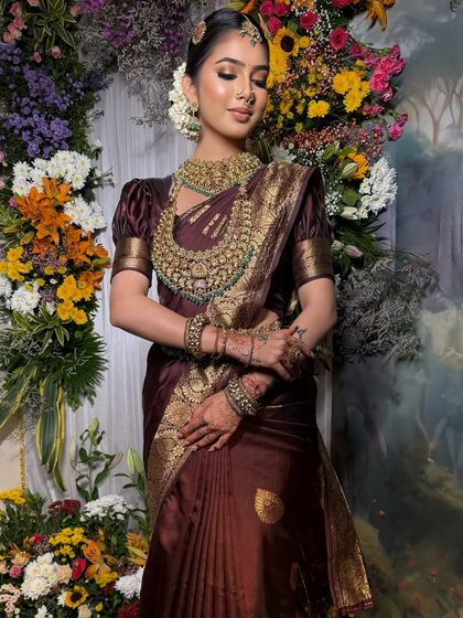 South Indian Bridal Drapes photo 38