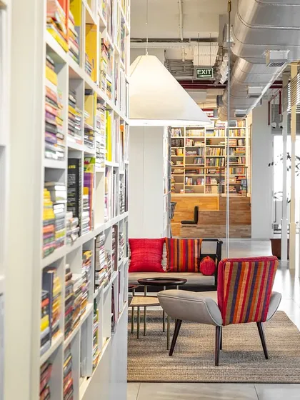 We design for storytellers. The Penguin India office is filled with books and quiet nooks, creating a purposeful, curious, and inclusive environment that feels less like an office and more like a vast, inspiring library for the people who shape our culture.