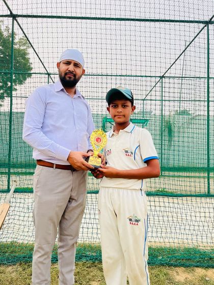 Man of the Match Sumit, well done champ.