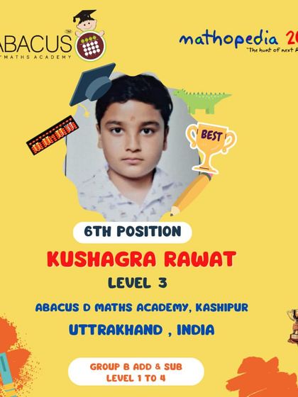 Abacus D Maths Academy - Educational Franchise & Teacher Training Mathopedia: Our Annual Competitions photo 135