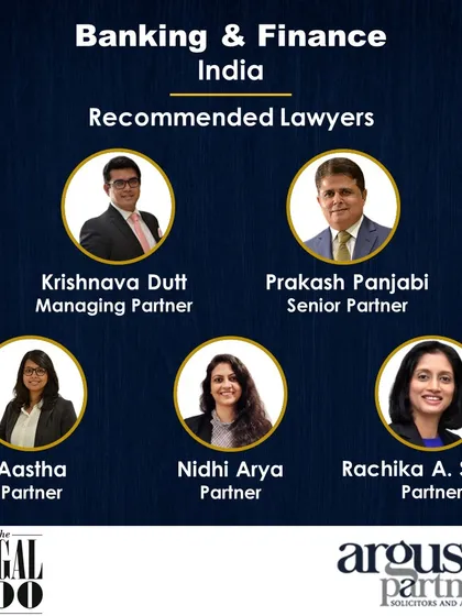 The Legal 500 has recognized me and my partners as 'Recommended Lawyers' for Banking & Finance in India. This is a direct result of our focus on delivering high-quality, practical advice.