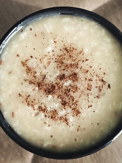 A bowl of my simple and comforting Moong Dal Khichdi. It's very light on the stomach and perfect for when you want a nourishing, easy-to-digest meal.