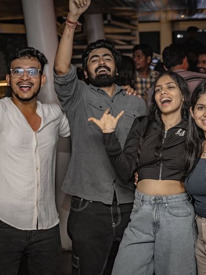 Pure excitement and happiness from the crowd at Red Rhino.