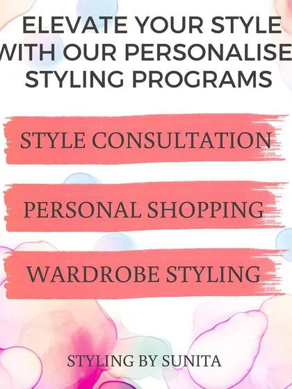 Elevate your style with my personalized styling programs, including style consultation, personal shopping, and wardrobe styling.