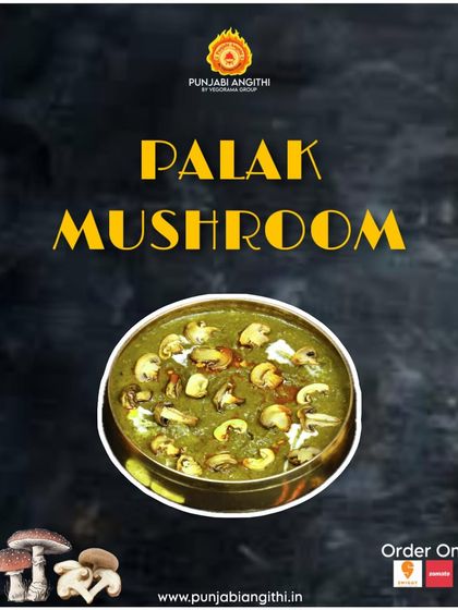 A healthy and delicious option, our Palak Mushroom curry combines earthy mushrooms with a smooth, flavourful spinach gravy. It's comfort in a bowl.