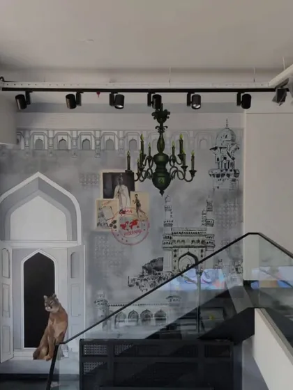 This project for Puma's store in Hyderabad was about blending the brand's global identity with local flavour. I created a mural that features iconic Hyderabad architecture like the Charminar, with the Puma cat subtly integrated into the scene, creating a unique piece of branded street art.