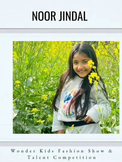 Welcome to the show, Noor Jindal. Her bright smile is as sunny as the beautiful field in her photo.