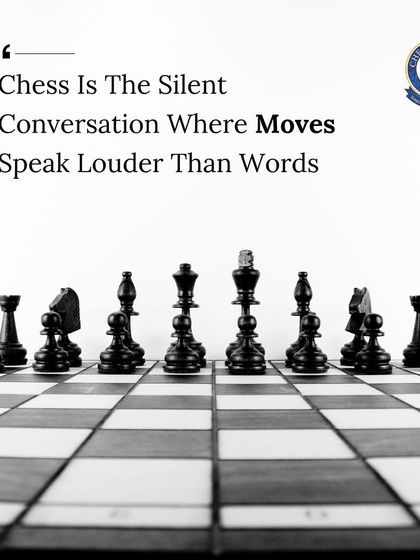 "Chess is the silent conversation where moves speak louder than words." This quote beautifully describes the non verbal, intellectual battle that takes place over the board.